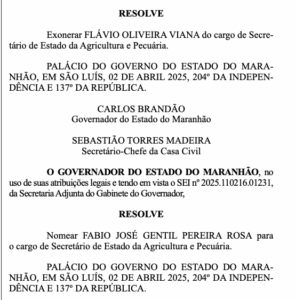 Com aval de Fufuca, Brandão nomeia Fábio Gentil na Sagrima