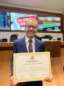 Sérvio Túlio recebe diploma de Cidade Maranhense na Assembleia Legislativa