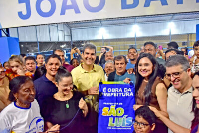 São Luís: Prefeito Eduardo Braide entrega praça e quadra revitalizadas no bairro Alemanha