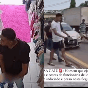 Jovem  que ejaculou nas costas e cabelo de vendedora volta a ser preso