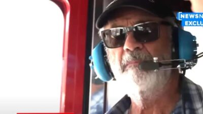 Mel Gibson visita os escombros de sua mansão após incêndio devastador em Malibu