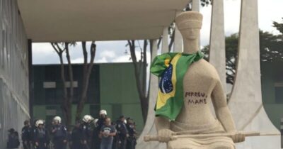 Moraes defende 14 anos de prisão por manchar estátua do STF