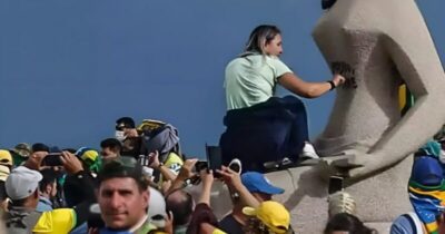 Fux adia julgamento da mulher que pichou estátua com batom