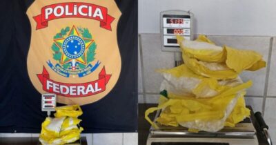 PF barra coca de Rondônia a caminho do bairro do Barreto