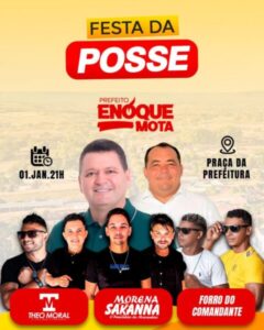 Prefeito Enoque Mota anuncia dois dias de festa em Pastos Bons