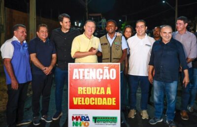 Josivaldo JP, Governador Carlos Brandão e Prefeito Rildo Amaral acompanham obra da Avenida Nicolau Dino