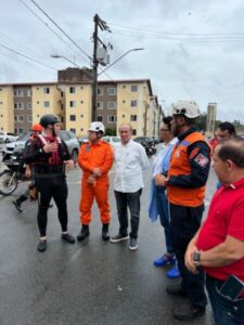 Corpo de Bombeiros vistoria áreas atingidas pelas chuvas e reforça suporte aos afetados