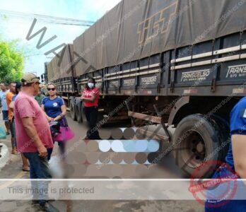 TRAGÉDIA: Mulher morre após ser esmagada por carreta na Avenida Duque de Caxias em Codó