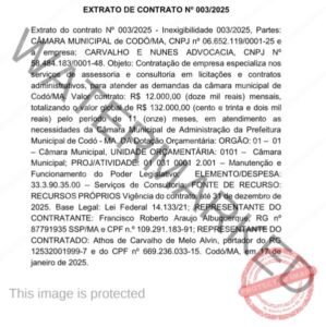 Alô Ministério Público: Câmara contrata secretário de Educação como advogado e entrega consultoria em licitações a escritório criado no mês de dezembro