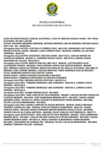URGENTE!!! TRE rejeita alegações e cassação por fraude a cota de gênero é iminente em Sao Luís