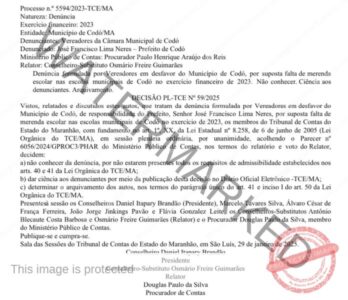 Vereadores denunciados por abuso de autoridade e uso indevido da Câmara para perseguição política e pessoal sofrem nova derrota no TCE em denúncia contra o ex-prefeito Dr. Zé Francisco