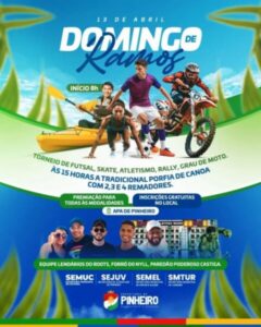 Prefeitura promove grande programação neste domingo de Ramos, com porfia de canoas e muitas atrações na APA de Pinheiro, confira