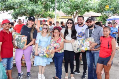 Prefeito de Centro Novo do Maranhão oferece pescado e cesta básica inédita