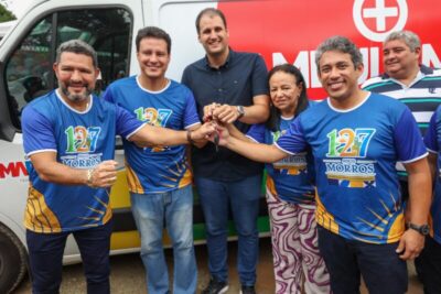 No aniversário de Morros, Osmar Filho faz entrega de ambulância, viatura e mais investimentos para a cidade