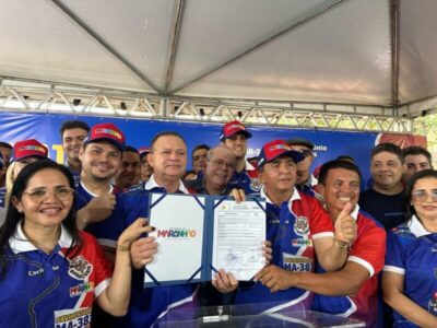 Prefeito Zezão e vice Geraldina realizam evento histórico em Gov. Luiz Rocha para assinatura da tão sonhada Ordem de Serviço por Carlos Brandão