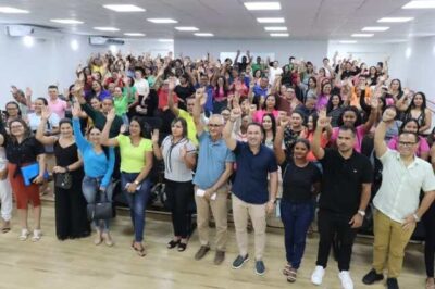 Prefeito André da RalpNet e secretário Zé Arlindo se reúnem com gestores escolares em Pinheiro
