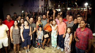 Ao lado da presidente Iracema Vale, Dudu Diniz promove Arraiá com as mamães de São José de Ribamar
