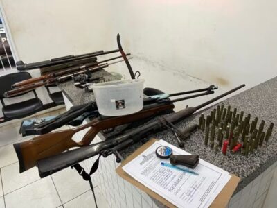 Major do Exército aposentado é preso com várias armas de grande calibre no interior do Maranhão