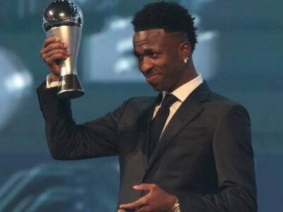 Vinícius Júnior é eleito o melhor jogador do mundo