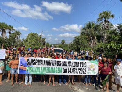 Servidores municipais de Anapurus vão às ruas cobrar salários atrasados