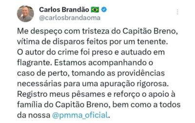 Brandão lamenta morte de capitão da PM e promete apuração rigorosa do caso