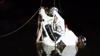 VÍDEO! Voyage com corpos de mãe e filha é retirado da água após queda de ponte no Estreito, entre o Maranhão e Tocantins