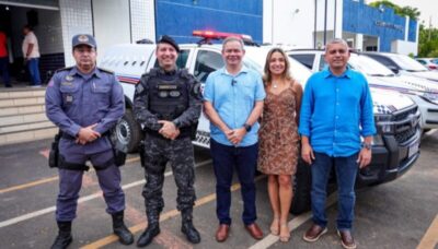 Prefeito Rafael participa da entrega de três viaturas para reforçar a segurança em Timon