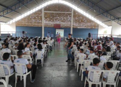 Águas de Timon leva educação ambiental para mais de 1200 alunos em escolas municipais com o programa Saúde Nota 10