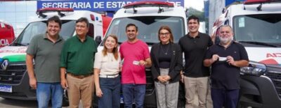 Deputada Iracema Vale participa da entrega de ambulâncias para Belágua, Nina Rodrigues e São Benedito do Rio preto