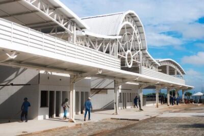 Brandão vistoria obra do novo Terminal de Passageiros da Baixada Maranhense
