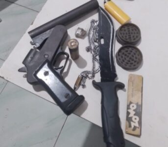 Polícia prende jovem com arma artesanal e droga em Presidente Vargas/MA