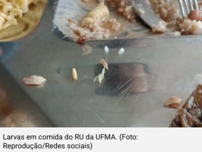 Estudantes da UFMA encontram larvas em comida servida no Restaurante Universitário