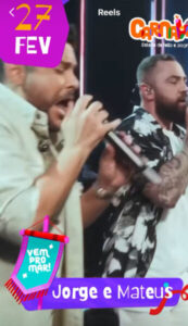 Jorge e Mateus vão fazer a abertura do Carnaval do Governo na Litorânea e Belo e Banda Eva estão entre atrações do pré-carnaval