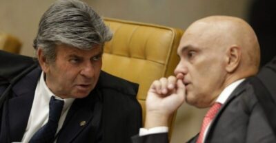 Fux vai rever pena defendida por Moraes para mulher que pichou estátua com batom