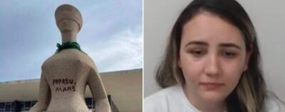 Moraes concede prisão domiciliar para mulher que pichou estátua da Justiça