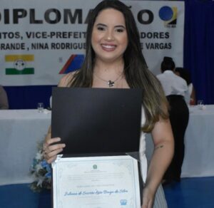 Juliana Leite é diplomada vereadora em Vargem Grande