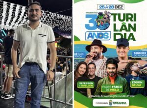O produtor Marlon Cutrim apresenta atrações do aniversário de Turilândia, o maior da baixada maranhense.