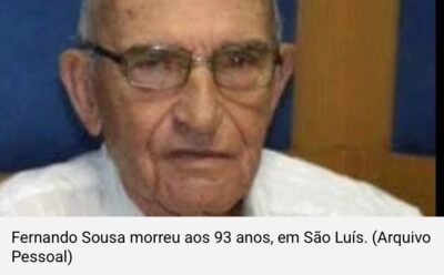 Morre o jornalista esportivo e radialista Fernando Sousa, aos 93 anos, em São Luís