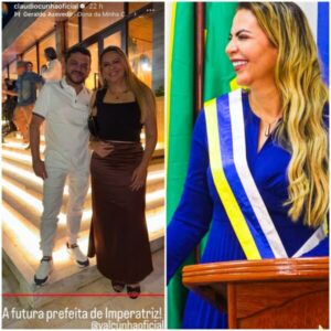 Deputado Claudio Cunha lança a esposa como pré-candidata a prefeita de Imperatriz para 2028