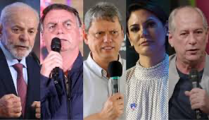 Lula lidera contra Bolsonaro, Tarcísio, Michelle e Ciro, diz Datafolha