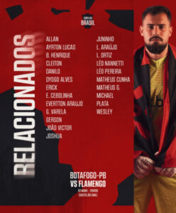 Flamengo viaja sem Rossi, Alex Sandro, De la Cruz, Arrascaeta e Pedro para jogo em São Luís