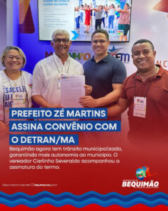 Prefeitura de Bequimão firma convênio com o Detran/MA para avançar na organização do trânsito municipal