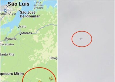 Forte chuva em São Luís obriga aviões sobrevoarem Vargem Grande por longo período