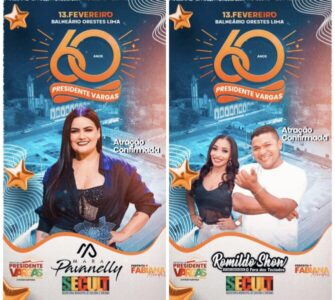 Mara Pavanelly e Romildo Show são confirmados na Programação dos 60 anos de Presidente Vargas