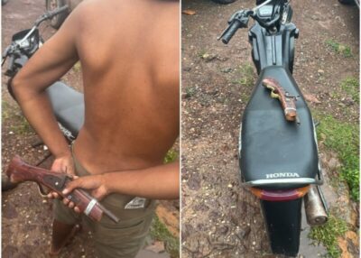 Jovem é preso com arma de fogo após praticar assalto em Vargem Grande