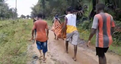 Moradores do Povoado Macena, em São João Batista, Sofrem Sem Atendimento de Saúde e São Carregados em Rede
