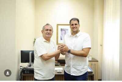 Prefeito Dino Penha reforça parcerias pelo desenvolvimento de São Bento em reunião com Orleans Brandão