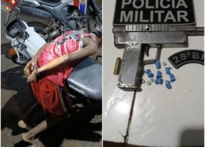 Jovem é preso com drogas e arma de fogo em Vargem Grande