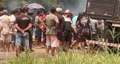 DNIT ignora protesto na BR-222 e moradores do Povoado Leite são ameaçados por caminhoneiros armados