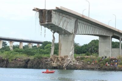 Início da reconstrução da ponte entre Estreito e Aguiarnópolis